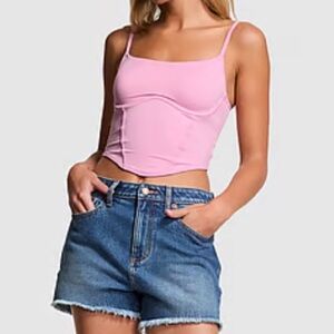 PINK Victoria Secret The Cinched Micro Corset Top
